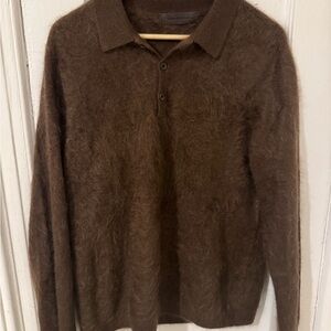 John Varvatos Men's Brown Sweater